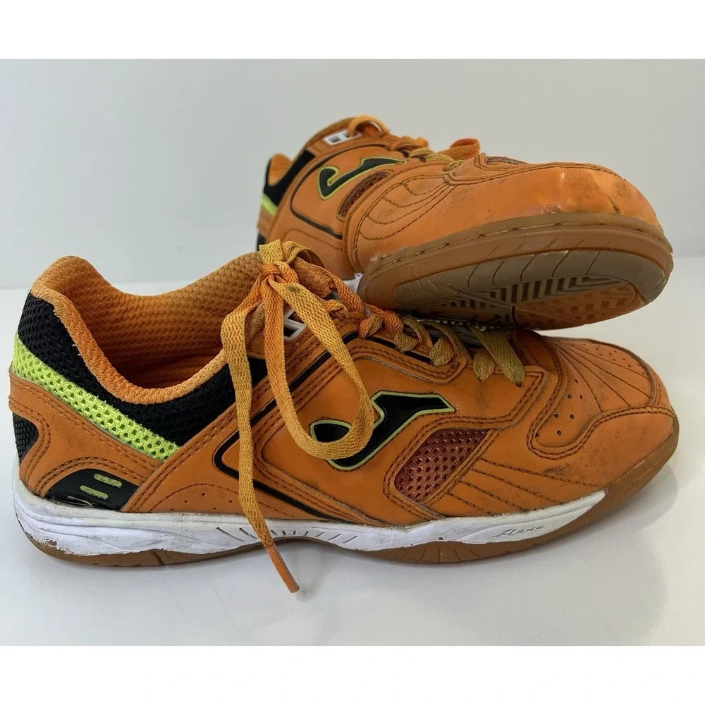 Joma Flex Indoor  Soccer Futbol Shoes Size 5 Orange Black Lozano Shoe